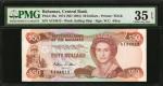 BAHAMAS. Central Bank of the Bahamas. 50 Dollars, 1974 (ND 1984). P-48a. PMG Choice Very Fine 35 EPQ