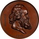 1882 National Academy of Design Elliott Medal. Harkness-Unlisted, Julian AM-50. Bronze. MS-63 BN (NG
