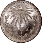 Mexico, silver peso, 1943-M, (KM-455), PCGS MS67, #44218876.