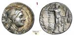 BRUTTIUM - i Brettii - Seconda Guerra Punica  (282-209 a.C.)  Dracma (216-214 a.C.)  D/ Testa diadem