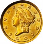 1853-O Gold Dollar. MS-62 (NGC).