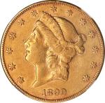 1890-CC自由女神像双鹰金币 NGC AU 55 1890-CC Liberty Head Double Eagle