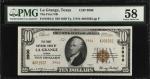 La Grange, Texas. $10  1929 Ty. 2. Fr. 1801-2. The First NB. Charter #3906. PMG Choice About Uncircu