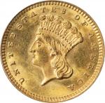 1873 Gold Dollar. Open 3. MS-62 (PCGS). OGH--First Generation.