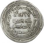 UMAYYAD: al-Walid I, 705-715, AR dirham (2.76g), Sijistan, AH96, A-128, Klat-438, with pellet below 