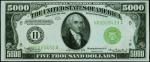 Fr. 2221-H. 1934 $5000 Federal Reserve Note. St. Louis. PMG Choice Uncirculated 64.