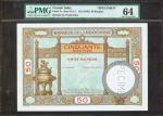 FRENCH INDIA. Banque de LIndo-Chine. 50 Roupies, ND (1936). P-7s. Specimen. PMG Choice Uncirculated 