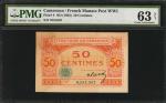 CAMEROON. Territoire du Cameroun. 50 Centimes, ND (1922). P-4. French Manate Post WWI. PMG Choice Un