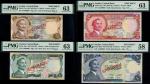 Central Bank of Jordan, a partial set of specimens from the 1975-88 Second Series, including 1/2 din