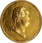 FRANCE. Death of Louis XVI Gold Medal, 1793. NGC AU Details--Mount Removed, Bent.