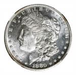 1880/79-S Morgan Silver Dollar. VAM-8. Top 100 Variety. Medium S. MS-64 (NGC).