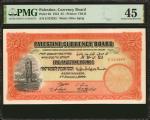 PALESTINE. Palestine Currency Board. 5 Pounds, 1944. P-8d. PMG Choice Extremely Fine 45.