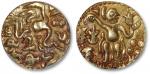 公元990-1070年锡兰僧伽罗王朝卡哈瓦努金币一枚，工艺精美，存世少见，ANACS EF45（4512739）