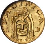 1939 Golden-Gate International Exposition. Gold-Dollar Size (Charbneau) Dollar. Gold. 12 mm. HK-488.
