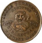 AUSTRALIA. Copper 1/2 Penny Token, 1880. Victoria. PCGS AU-55.