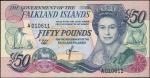 FALKLAND ISLANDS. Government of the Falkland Islands. 50 Pounds, 1990. P-16a. Uncirculated.