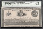 IRELAND. National Bank Limited. 1 Pound, 1908. P-209p2. Proof. PMG Uncirculated 62.