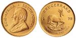 1972年南非一盎司金币一枚，重量：34.02克，完全未使用品