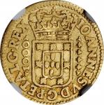 PORTUGAL. 1000 Reis, 1717. Lisbon Mint. Joao V. NGC EF-45.
