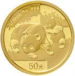 2008年熊猫纪念金币1/10盎司 完未流通
