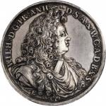 GERMANY. Anhalt-Harzgerode. Order of the Danish Elephant Silver Medal, 1695. Wilhelm. PCGS SPECIMEN-