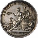 1839 American Institute Award Medal. The Swain Medal. Silver. 51 mm. 60.9 grams. Harkness Ny-30. Awa