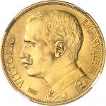 ITALIE Victor-Emmanuel III (1900-1946). 100 lire Or pour l’ESPOSIZIONE INTERNAZIONALE AGRICOLA INDUS