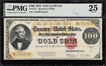 Fr. 1215. 1922 $100 Gold Certificate. PMG Very Fine 25.