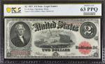 Fr. 60. 1917 $2 Legal Tender Note. PCGS Banknote Choice Uncirculated 63 PPQ.