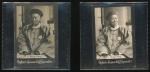 清末李鸿章黑白香烟卡一对，AEF品相，保存完好。Qing Dynasty, a pair of photographic cigarette cards featuring Li Hung Chang