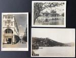 1940年代广东汕尾广福寺，常安大街及中山公园共三 枚照片，少见，保存尚佳.