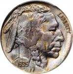 1935-S Buffalo Nickel. Repunched Mintmark. MS-67+ (PCGS). CAC.