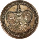 GERMANY. Augsburg. Election of David von Stetten/Franz Joseph Ignaz Rembold Silver Medal, 1768. PCGS