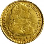 COLOMBIA. 1787/6-JJ Escudo. Santa Fe de Nuevo Reino (Bogotá) mint. Carlos III (1759-1788). Restrepo 