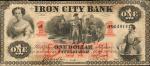 Pittsburgh, Pennsylvania. Iron City Bank. May 20, 1861. $1. Fine.