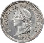 COLOMBIA. 5 Centavos, 1902. Philadelphia Mint. PCGS MS-65.