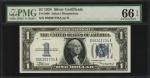 Fr. 1606. 1934 $1 Silver Certificate. PMG Gem Uncirculated 66 EPQ.