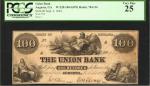 Augusta, Georgia. Union Bank. Sept. 2, 1854. $100. PCGS Very Fine 25.