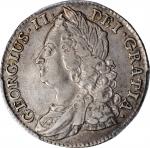 GREAT BRITAIN. Shilling, 1743. London Mint. George II. PCGS EF-45 Gold Shield.