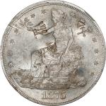 1875-S Trade Dollar. Type I/I. Chopmarked (NGC).