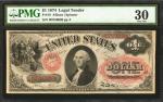 Fr. 19. 1874 $1 Legal Tender Note. PMG Very Fine 30.