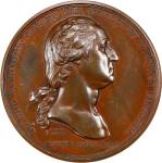 (Ca. 1789) Washington Before Boston Medal. Betts-542, GW-09-P1, Baker-47. Bronze, 69 mm. MS-61 (PCGS