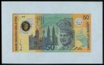 马来亚纪念钞一组3套，1984及1999年5令吉三连体票2套，共4枚票，附原装硬封套，以及1998年50令吉，UNC，均有原封套