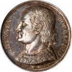 1850年意大利乔瓦尼薄伽丘银样章。ITALY. Giovanni Boccaccio Silver Medal, ND (ca. 1850). Rome (Cerbara) Mint. PCGS S