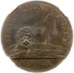 Lot 1684 SIERRA LEONE: George III， 1787-1820， AE cent， Soho Mint， Birmingham， 1791， KM-1， Sierra Leo