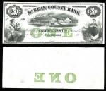Pennsylvania. Smethport. McKean County Bank. $1. (PA-625 G2a) Unissued remainder. Green. Mills. Woma