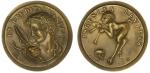 Vanity Medal (ca. 1982). By John Cook. Bronze. Trial or Study strike(?) 74mm raised central medallio