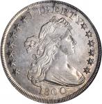 1800 Draped Bust Silver Dollar. BB-183, B-3. Rarity-5. AU-53 (NGC).