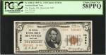 Brunswick, Maryland. $5 1929 Ty. 2. Fr. 1800-2. The Peoples NB. Charter #14044. PCGS Choice About Ne