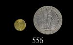 光绪通宝北洋零用一文、1900(B)年英国贸易银圆，两枚。一文评级品，一圆极美品Peiyang Kuang Hsu Copper Cash & British Trade Dollar of 1900